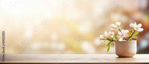 Plan de travail en bois, support de présentation pour produit. illustration ia générative