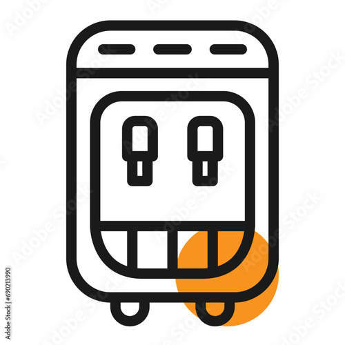Water dispencer icon. Electronic single icon