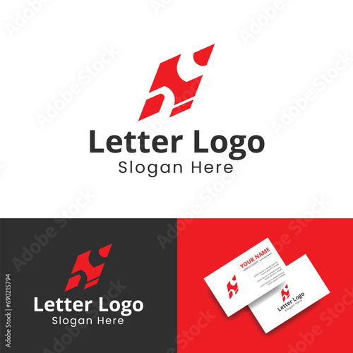 Letter H creative vector logo design. Minimal h logo design template. H logo icon design