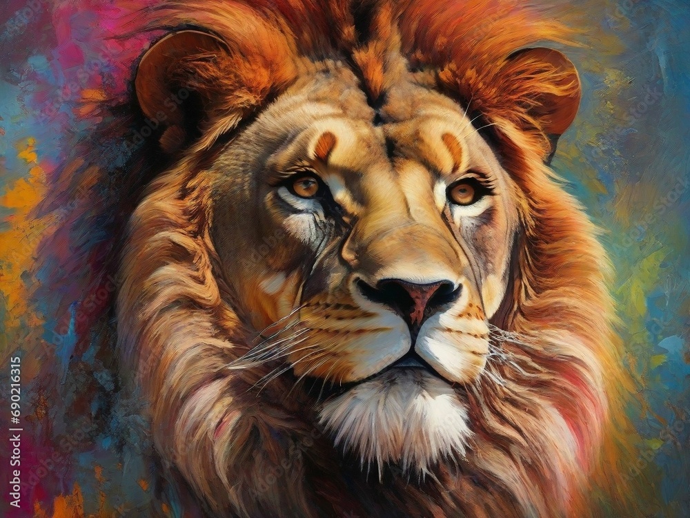 Fototapeta premium portrait of a lion