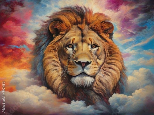 portrait of a lion © Neitangraph