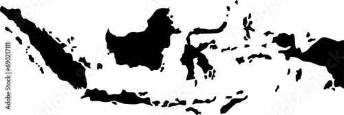 Indonesian map png photo
