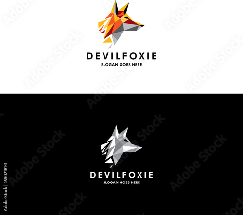 Devil Fox Logo in Vector