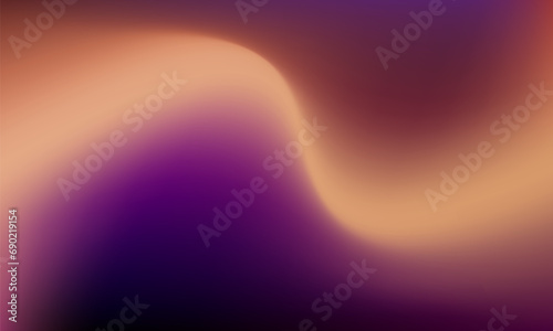 Abstract gradient mesh wavy liquit background. Blue, violet and yellow saturated vivid color blend. Design template.