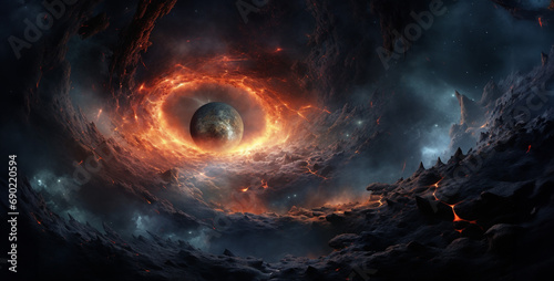 the event horizon of a black hole awe inspiring cosm