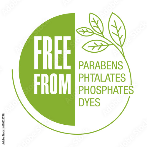 Free from parabens, dyes - in semicircle shape