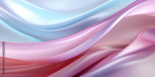 Colors flow in a bright ribbon of glossy, swirling hues.