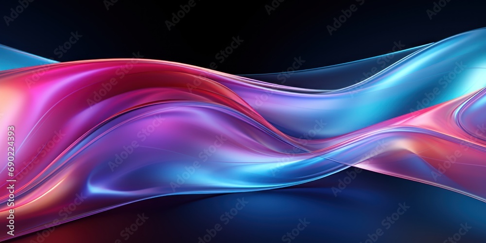 Colors flow in a bright ribbon of glossy, swirling hues. Colors flow in a bright ribbon of glossy, swirling hues.