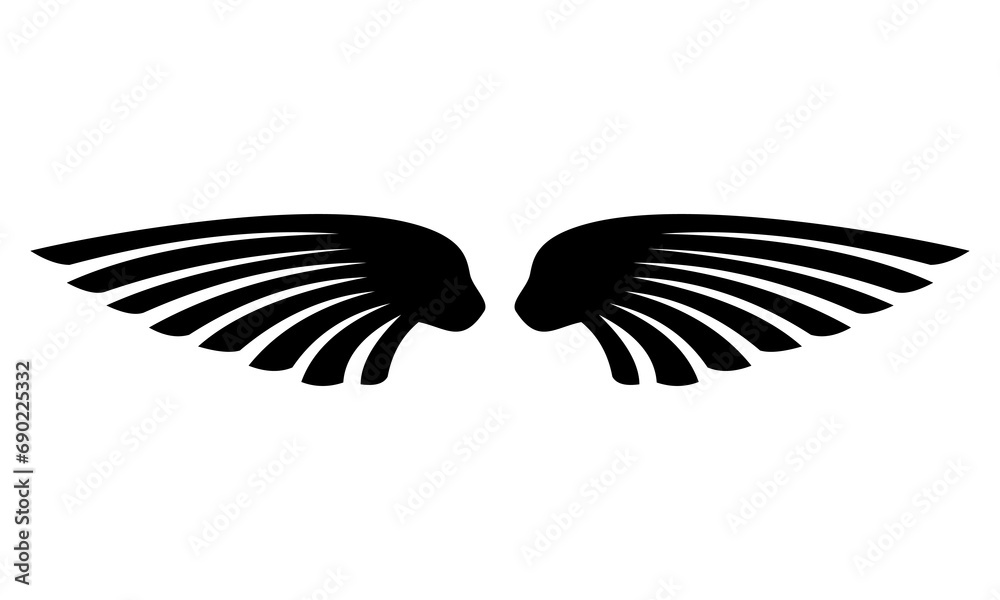 icon black wings logo