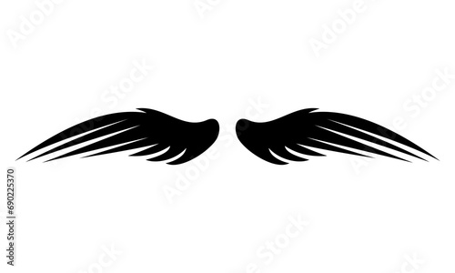 wings silhouette vector