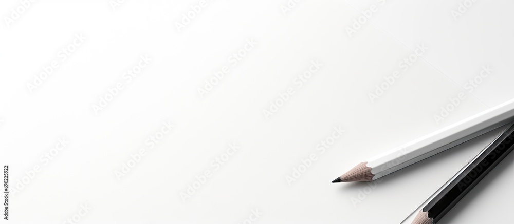 Pencil draws a black line on white paper close up. Website header. Creative Banner. Copyspace image Pencil draws a black line on white paper close up. Website header. Creative Banner. Copyspace image