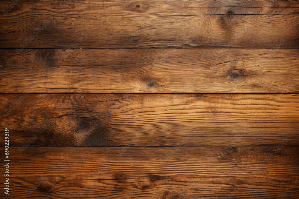 Fototapeta premium Old dark rustic brown wooden board panel timber wall vintage surface structure plank floor background. Eco friendly backdrop