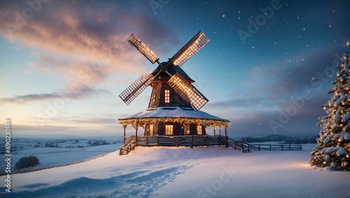 Christmas windmill