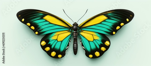 Queen Alexandra s Birdwing Ornithoptera alexandrae. Website header. Creative Banner. Copyspace image photo