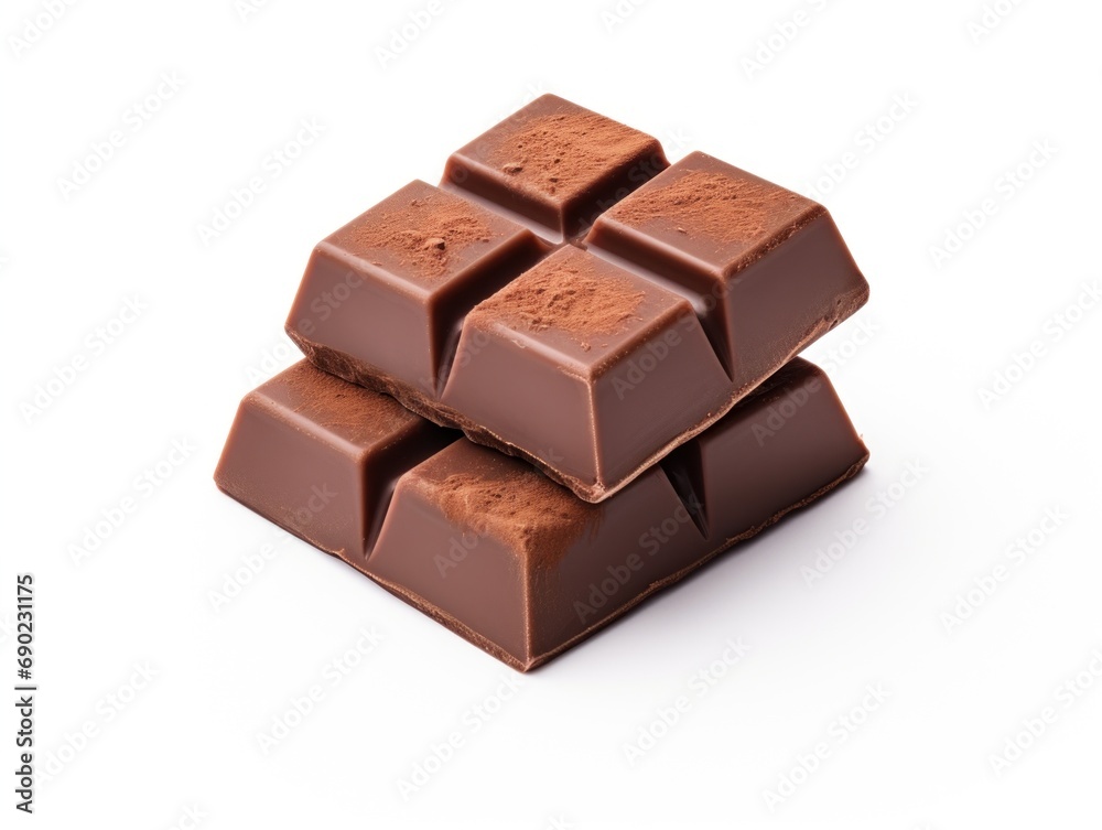 Bittersweet chocolate isolated on white background Bittersweet chocolate isolated on white background