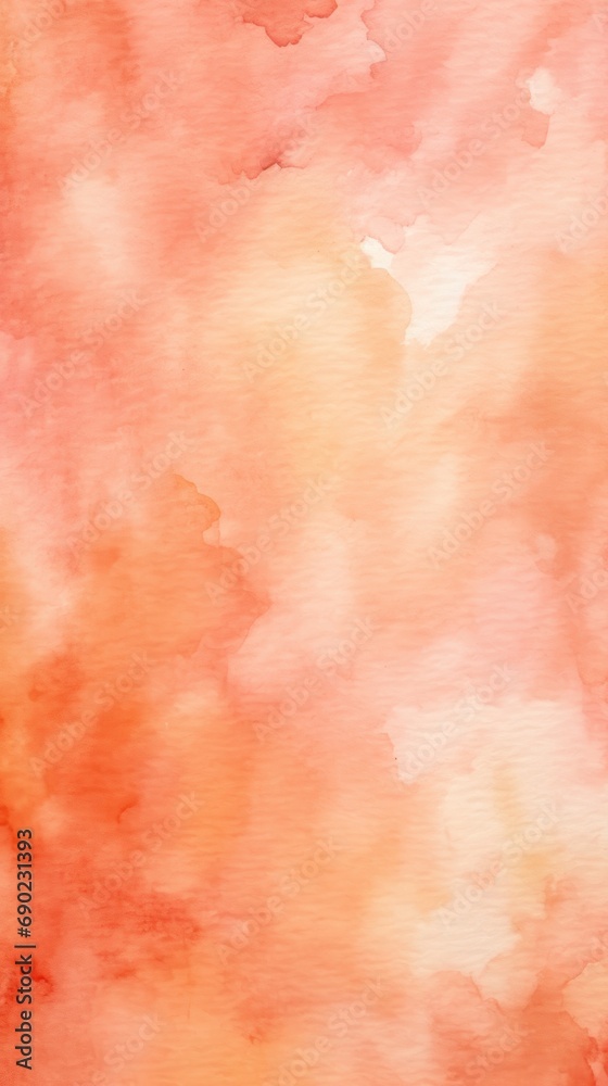 Watercolor art background. Old paper. Peach Fuzz  texture for cards, flyers, poster, banner.
