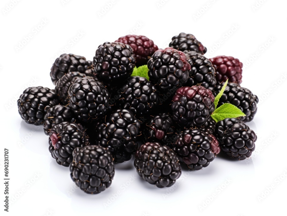 Blackberries isolated on white background Blackberries isolated on white background