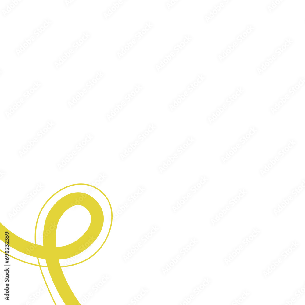 Abstract wave line corner border Abstract wave line corner border