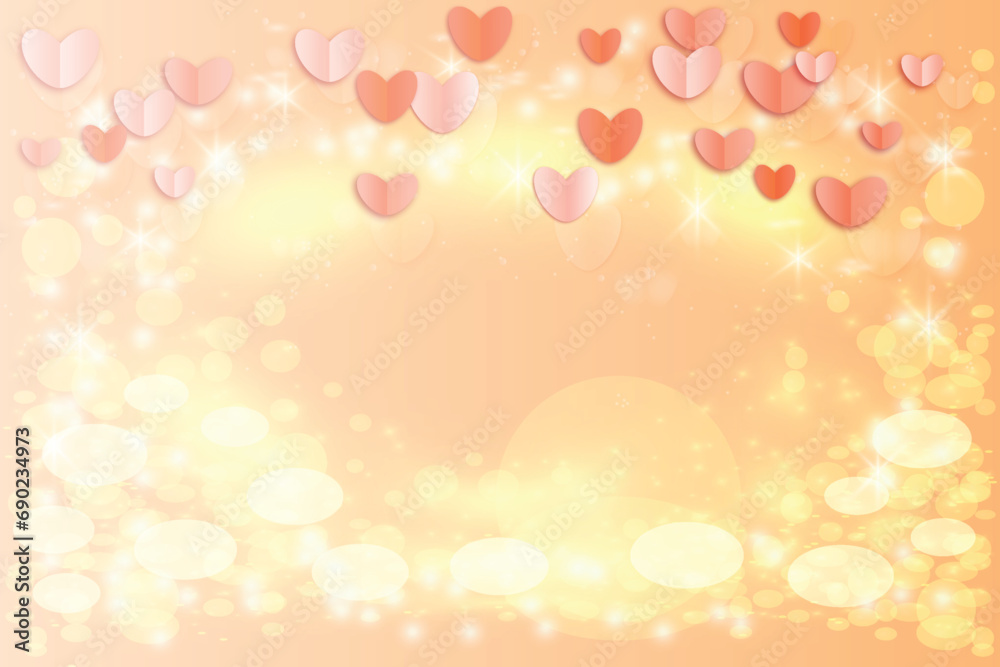 Happy valentine Vector greeting pink hearts 14 february Day all lovers Copy space text Gentle design Romantic feelings Gradient Love beautifully golden Valentine's Day card Wedding Birthday Defocused Happy valentine Vector greeting pink hearts 14 february Day all lovers Copy space text Gentle design Romantic feelings Gradient Love beautifully golden Valentine's Day card Wedding Birthday Defocused