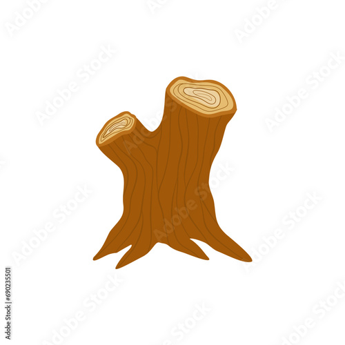 deforestation tree  illustration