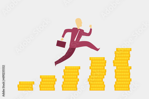 Business Growth financial background trading stock illustration
