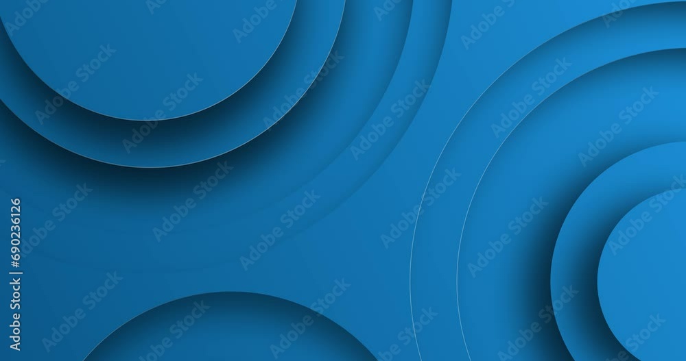 creative abstract 3d circle curve geometry motion graphics animation blue background
