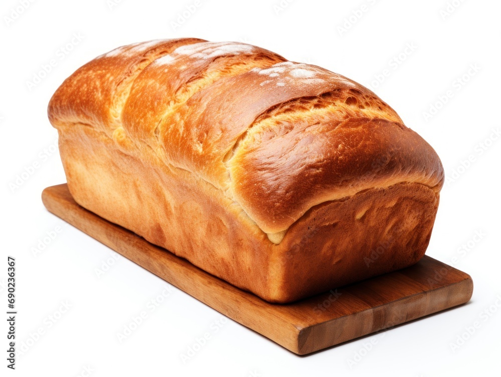 Bread isolated on white background