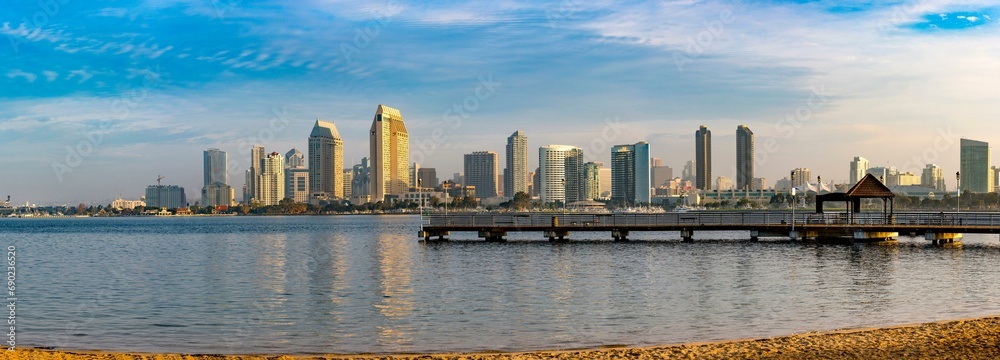 4K Image: San Diego Morning Skyline at Dawn, California 4K Image: San Diego Morning Skyline at Dawn, California