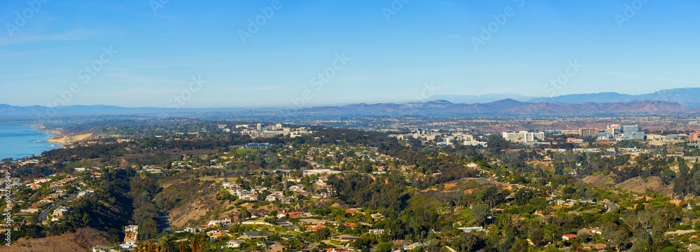 4K Image: Panoramic View of San Diego and Bay Area