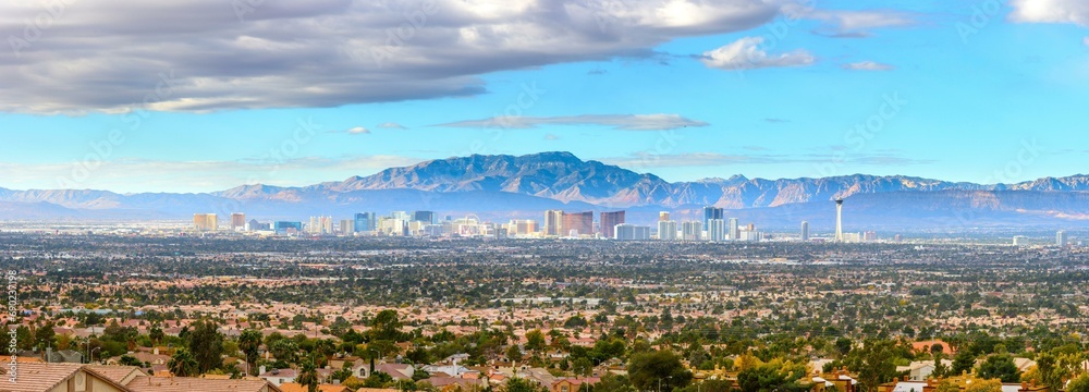 4K Image: Residential Area View in Las Vegas