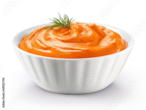 Buffalo sauce isolated on white background