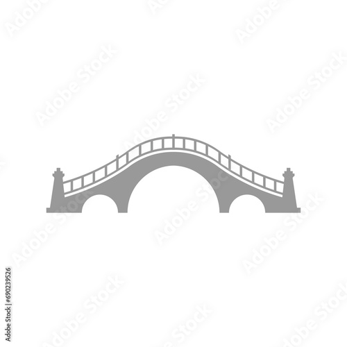 icon vector bridge template design trendy