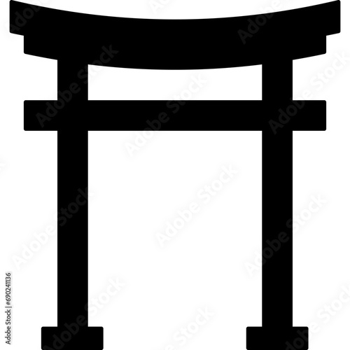 Torii Gate Silhouette