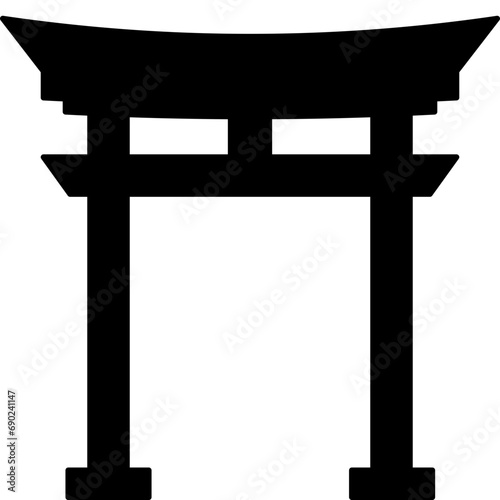 Torii Gate Silhouette