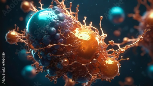 étude des cellules sanguines infectées par faisceau optique - une vue détaillée des changements cellulaires liés à des infections, guide crucial pour les diagnostics médicaux.