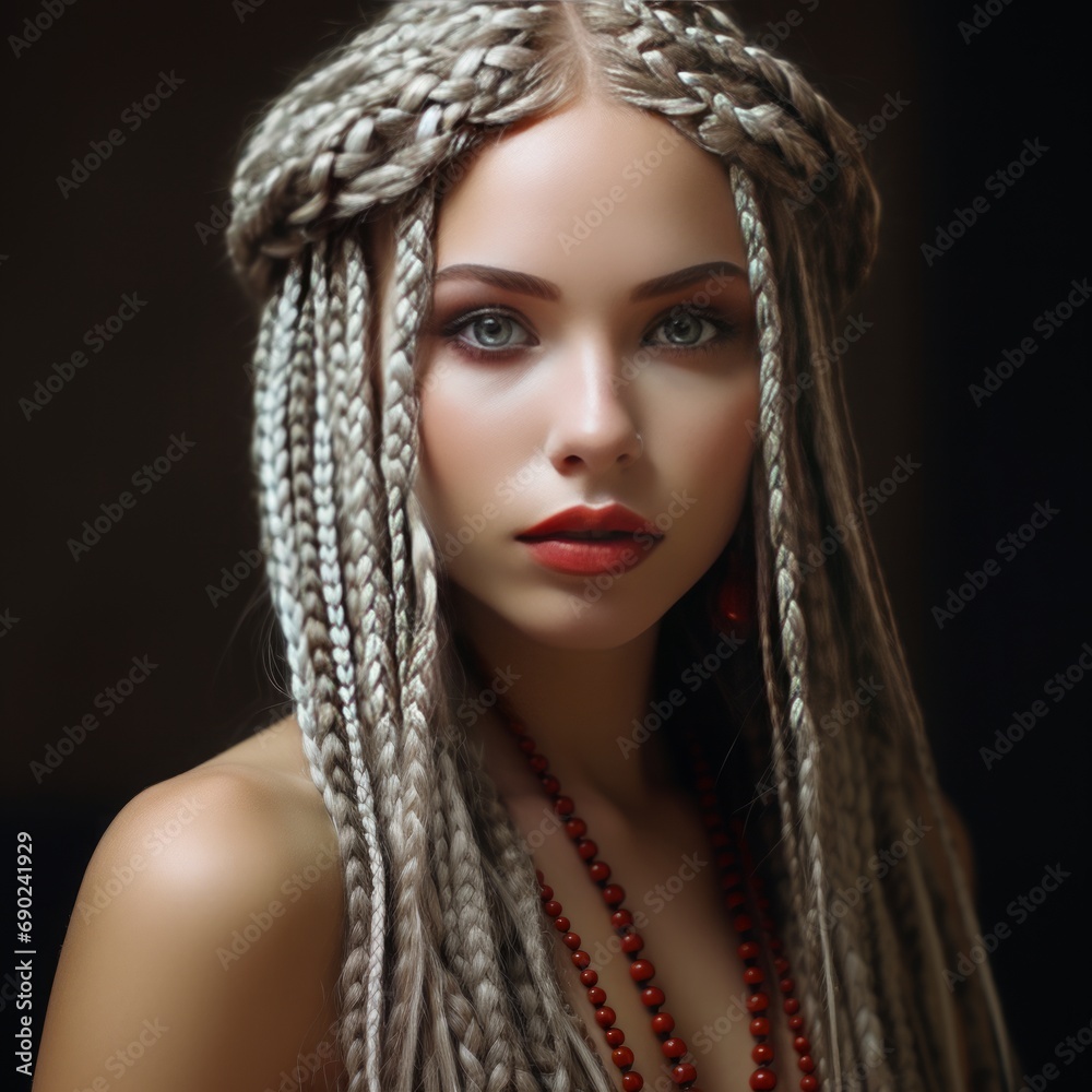 box braids white girl, portrait fotography box braids white girl, portrait fotography