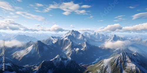Mountain Majesty - Odyssey to Towering Peaks and Rolling Valleys - Virtual Alpine Serenity