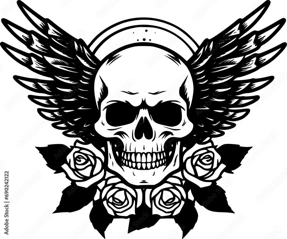 Skull - High Quality Vector Logo - Vector illustration ideal for T-shirt graphic Skull - High Quality Vector Logo - Vector illustration ideal for T-shirt graphic