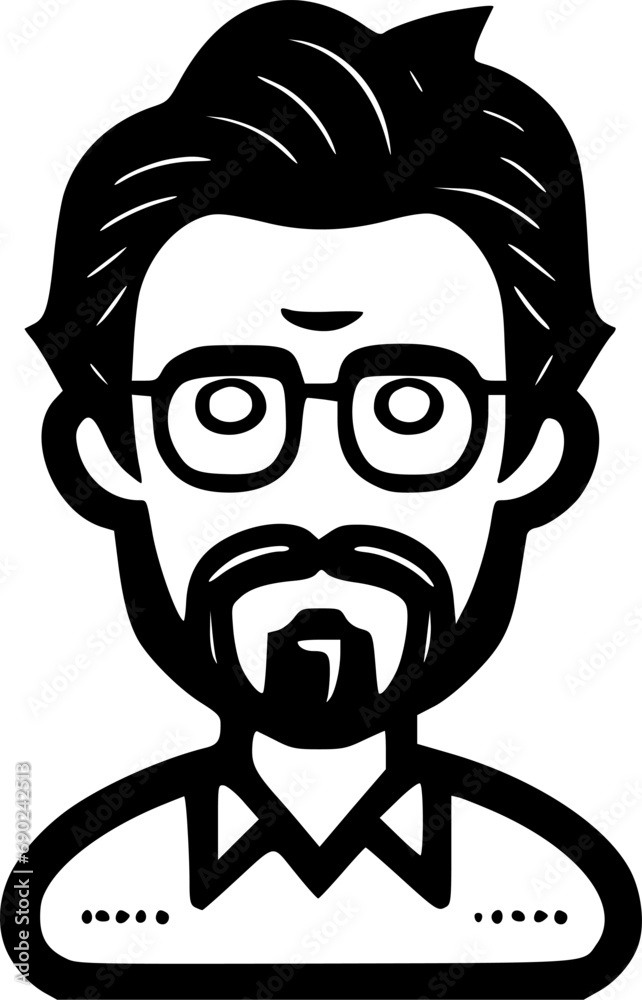 Fototapeta premium Teacher - High Quality Vector Logo - Vector illustration ideal for T-shirt graphic