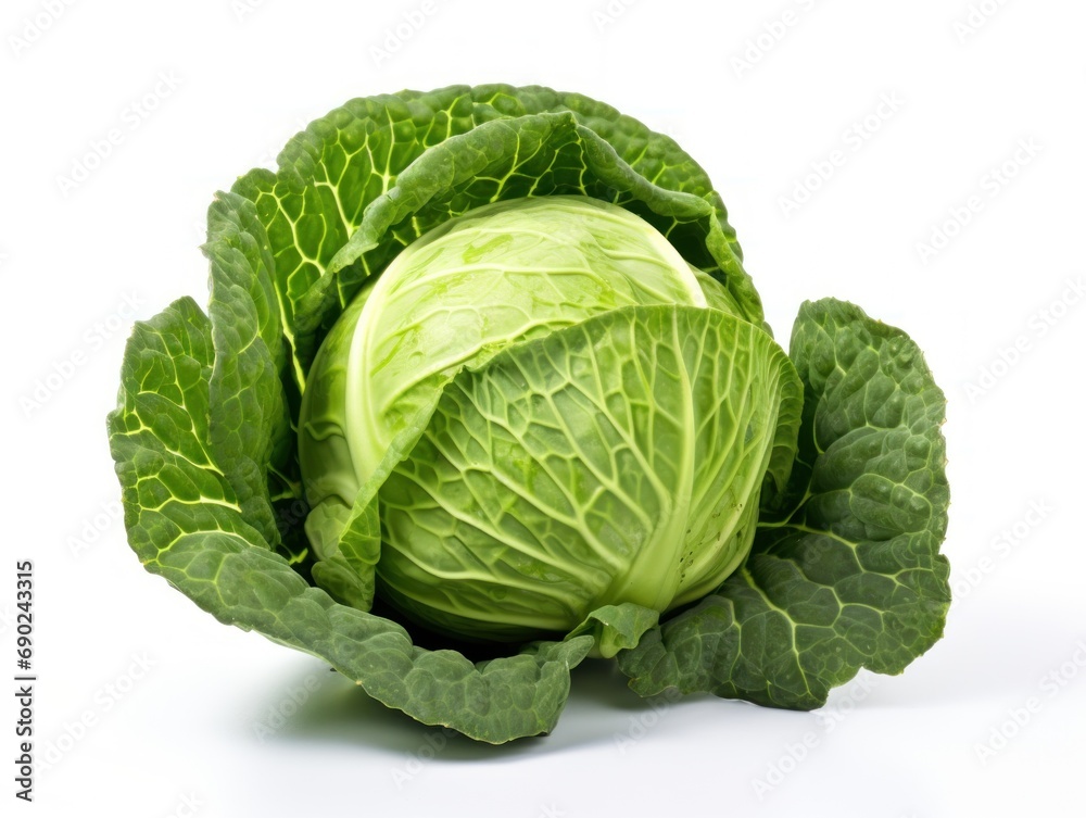 Cabbage isolated on white background Cabbage isolated on white background