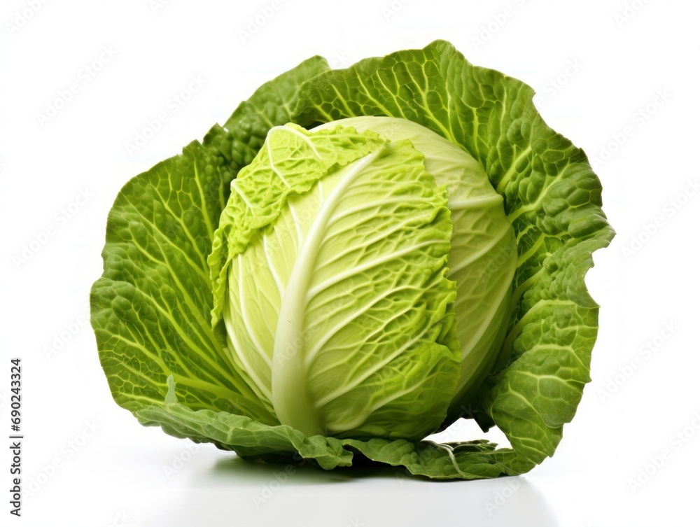 Obraz premium Cabbage isolated on white background