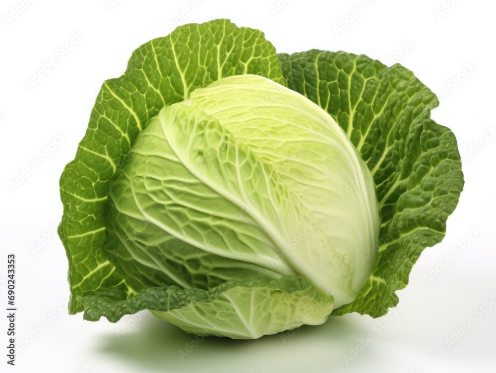 Cabbage isolated on white background Cabbage isolated on white background