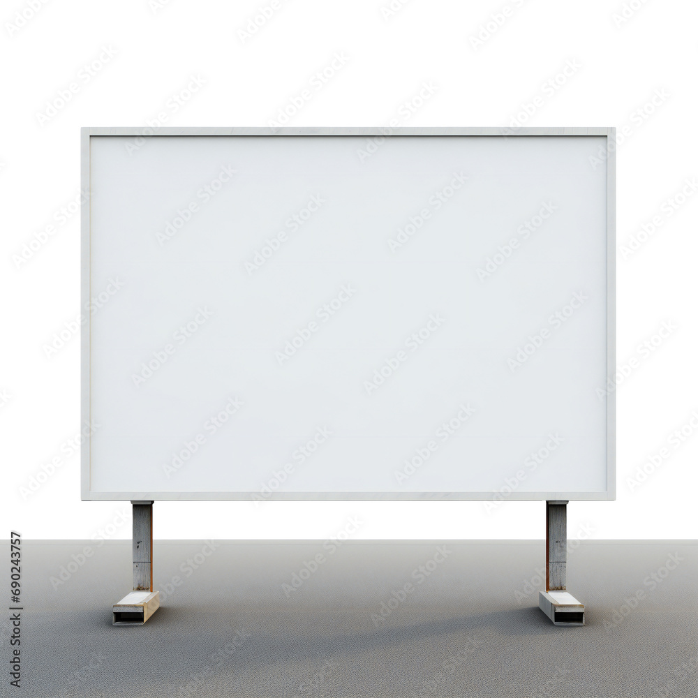 Fototapeta premium Blank advertising billboard. light box billboard isolated on transparent