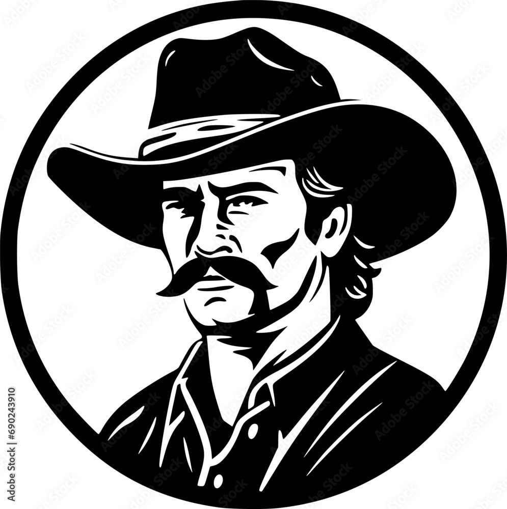 Western - High Quality Vector Logo - Vector illustration ideal for T-shirt graphic Western - High Quality Vector Logo - Vector illustration ideal for T-shirt graphic