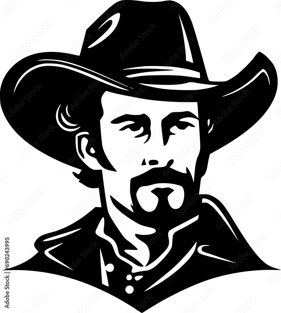 Western - Minimalist and Flat Logo - Vector illustration Western - Minimalist and Flat Logo - Vector illustration