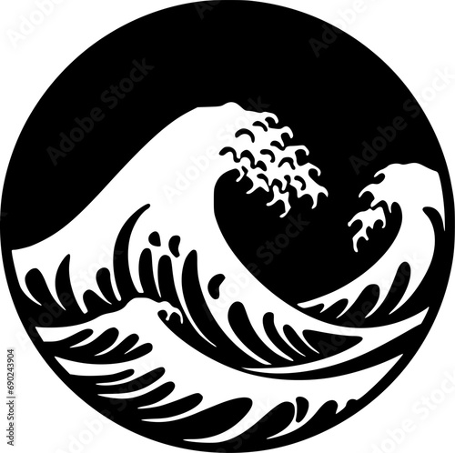 Waves - High Quality Vector Logo - Vector illustration ideal for T-shirt graphic