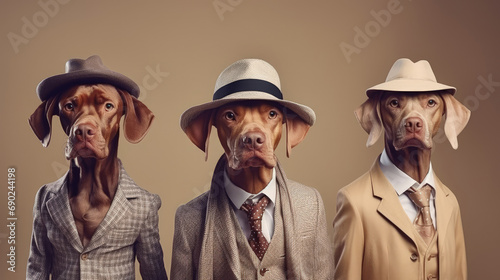 Peaky Style: Humans in Peaky Blinders Fashion for Creative Advertisements photo