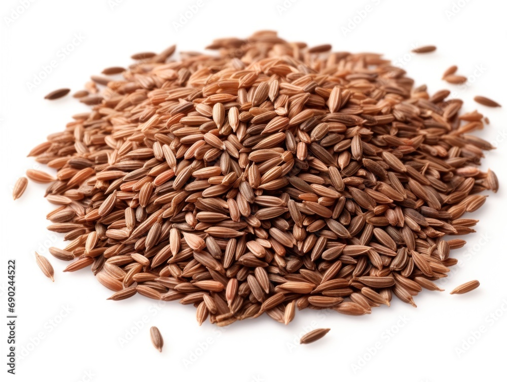 Caraway seeds isolated on white background  