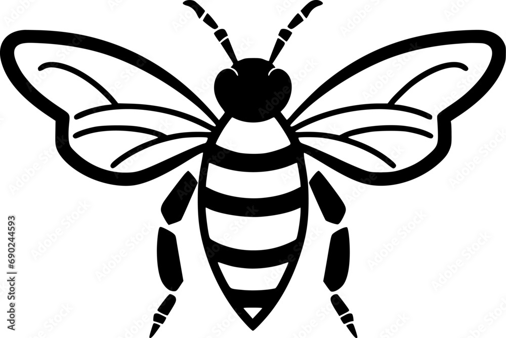 Fototapeta premium Bee - High Quality Vector Logo - Vector illustration ideal for T-shirt graphic