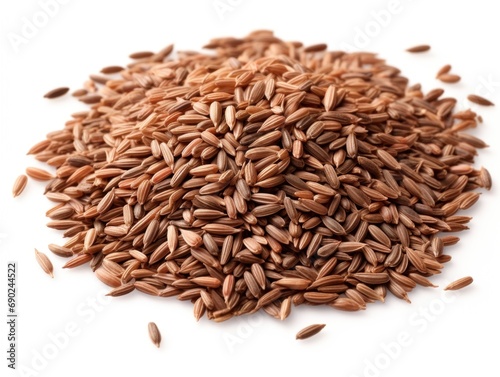 Caraway seeds isolated on white background  